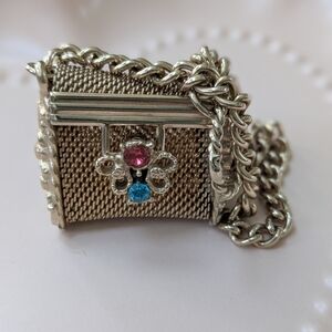 Vintage Gold Mesh Coin/Pill/Scent Tiny Purse